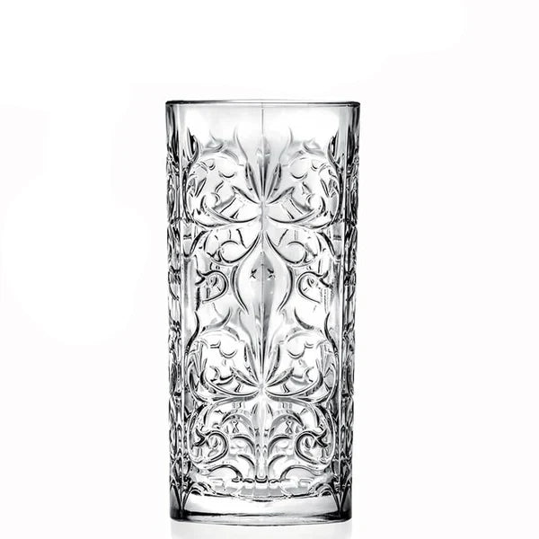 36.8 cl - RCR Tattoo Bicchiere Bibita in Vetro - Set 6 Pezzi