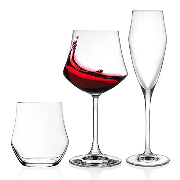 RCR Ego Set Calici in Vetro - Set 18 Pezzi